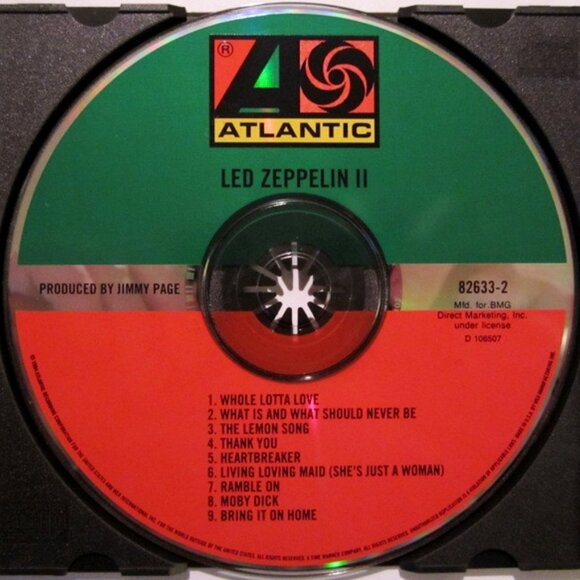 led zeppelin 2 1994 remastered bmg club cd - zoso jimmy page heartbreaker coda - Picture 3 of 5